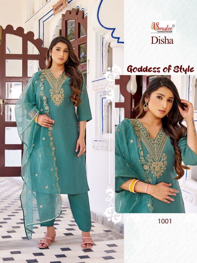 Disha By Rung Roman Silk Embroidery Kurti With Bottom Dupatta Wholesale Price In Surat